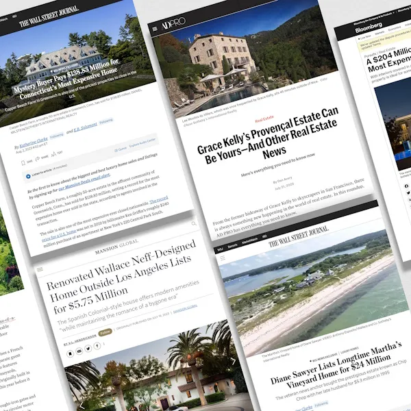 Luxury real estate marketing across premium print and digital media through Sotheby’s International Realty